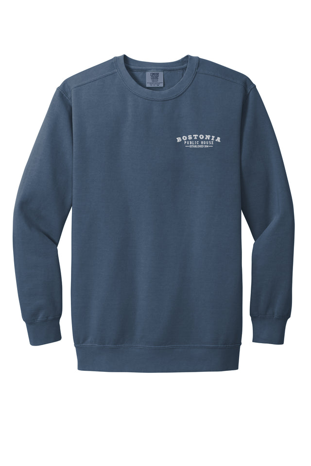 Bostonia Embroidered Unisex Crewneck Sweatshirt