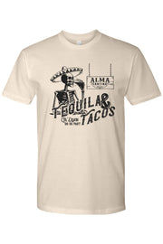 Alma Cantina 'Til Death Premium Fit Cotton T-Shirt - Mens