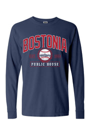 Bostonia Public House Baseball Comfort Colors Long Sleeve T-Shirt - Men's