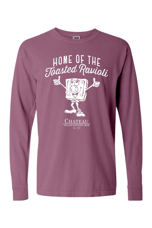 Chateau Home of the Toasted Rav Comfort Colors Long Sleeve T-Shirt - Mens