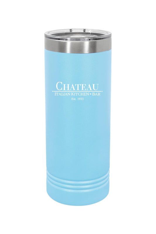 Chateau Italian Kitchen & Bar 22 oz. Skinny Tumbler with Slider Lid *Spring Colors*