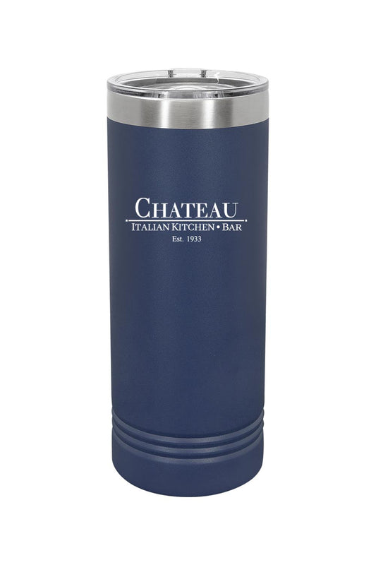 Chateau Italian Kitchen & Bar 22 oz. Skinny Tumbler with Slider Lid *Spring Colors*