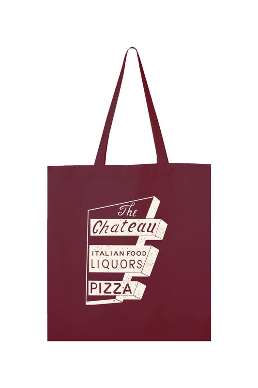 Chateau Throwback Sign Cotton Canvas Tote