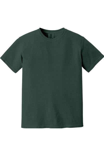 Forest green Comfort Colors short sleeve t-shirt in soft, garment-dyed ring spun cotton with a relaxed fit.