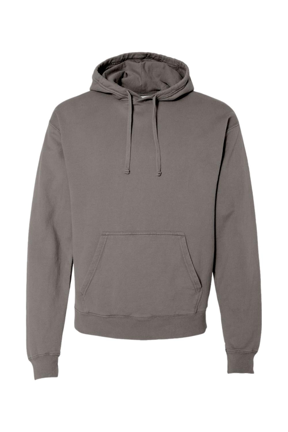 ComfortWash by Hanes garment-dyed unisex hoodie in charcoal gray with a drawstring hood and kangaroo pocket.