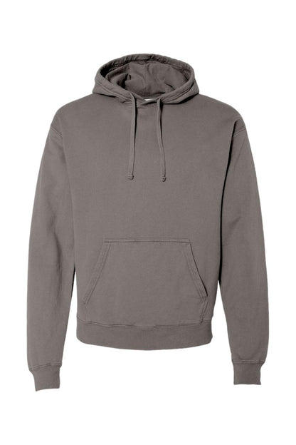 ComfortWash by Hanes garment-dyed unisex hoodie in charcoal gray with a drawstring hood and kangaroo pocket.
