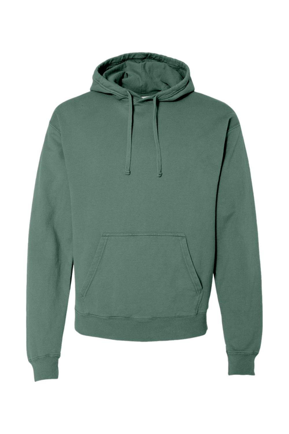 ComfortWash by Hanes garment-dyed unisex hoodie in forest green with a drawstring hood and front kangaroo pocket.