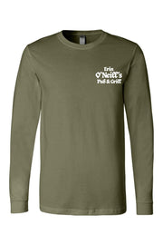 Erin O'Neill's Pub & Grill Sketch - Dark Colored Long Sleeve T-Shirt - Mens