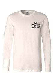 Erin O'Neill's Pub & Grill Sketch - Light Colored Long Sleeve T-Shirt - Mens