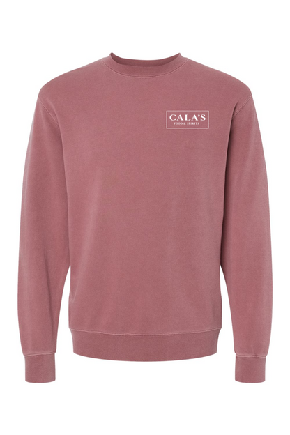 Cala's Grateful By The Sea Midweight Pigment-Dyed Crewneck Sweatshirt