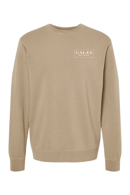 Cala's Grateful By The Sea Midweight Pigment-Dyed Crewneck Sweatshirt