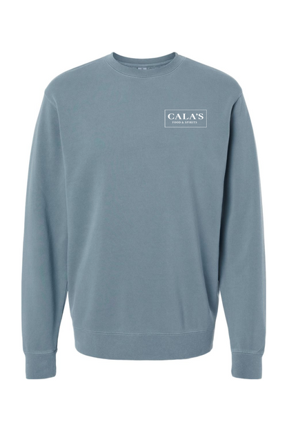 Cala's Grateful By The Sea Midweight Pigment-Dyed Crewneck Sweatshirt