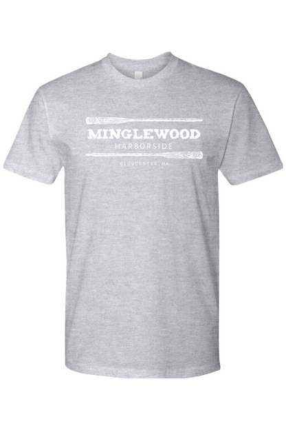 Staff Uniform - Minglewood White Logo Unisex Cotton T-Shirt