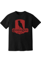 Crown & Crow in Red Distressed Unisex Garment-Dyed T-shirt