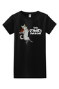 Erin O'Neill's Cat Cotton Dark Colored T-Shirt - Women's
