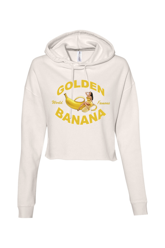 Golden Banana Women’s Cropped Hooded Sweatshirt