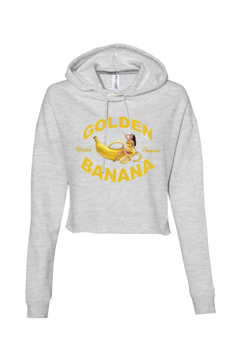 Golden Banana Women’s Cropped Hooded Sweatshirt