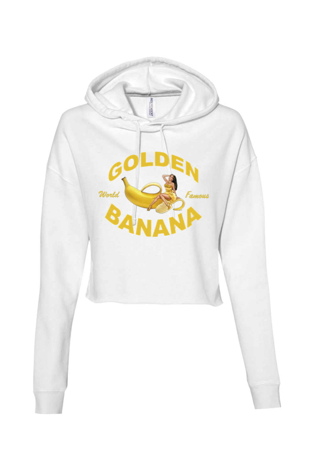 Golden Banana Women’s Cropped Hooded Sweatshirt