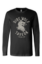 Staff Uniform - Dire Wolf Tavern Full Logo Long Sleeve Cotton T-Shirt - Unisex