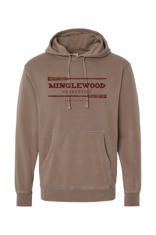 Minglewood Harborside Oars Midweight Pigment-Dyed Hooded Sweatshirt