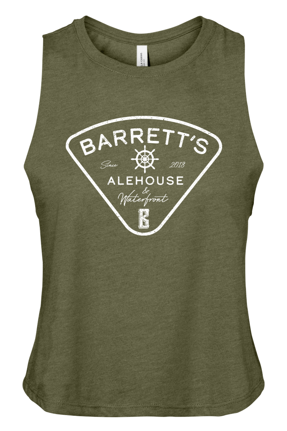 Barrett's Alehouse & Waterfront Women's Racerback Cropped Tank