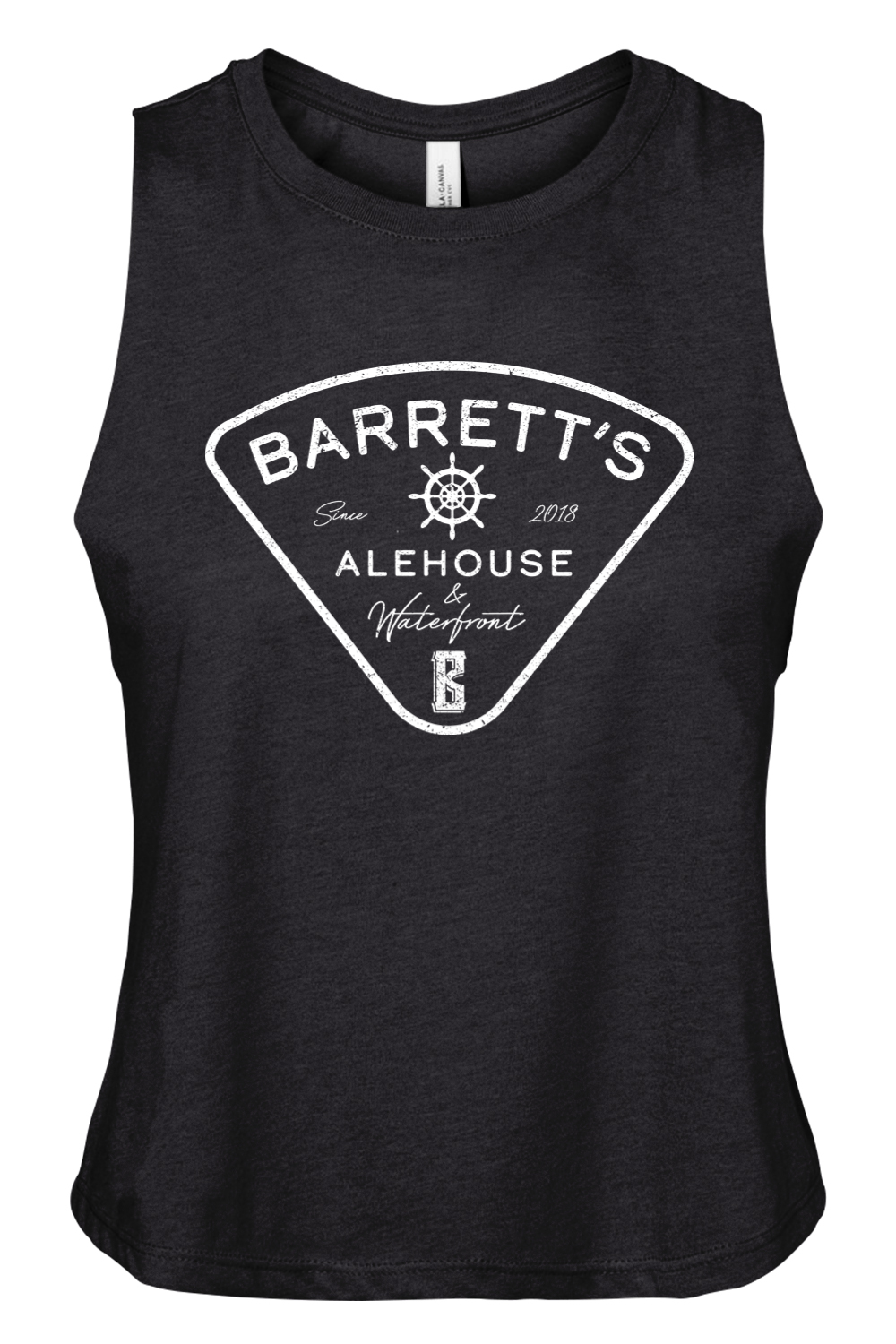 Barrett's Alehouse & Waterfront Women's Racerback Cropped Tank