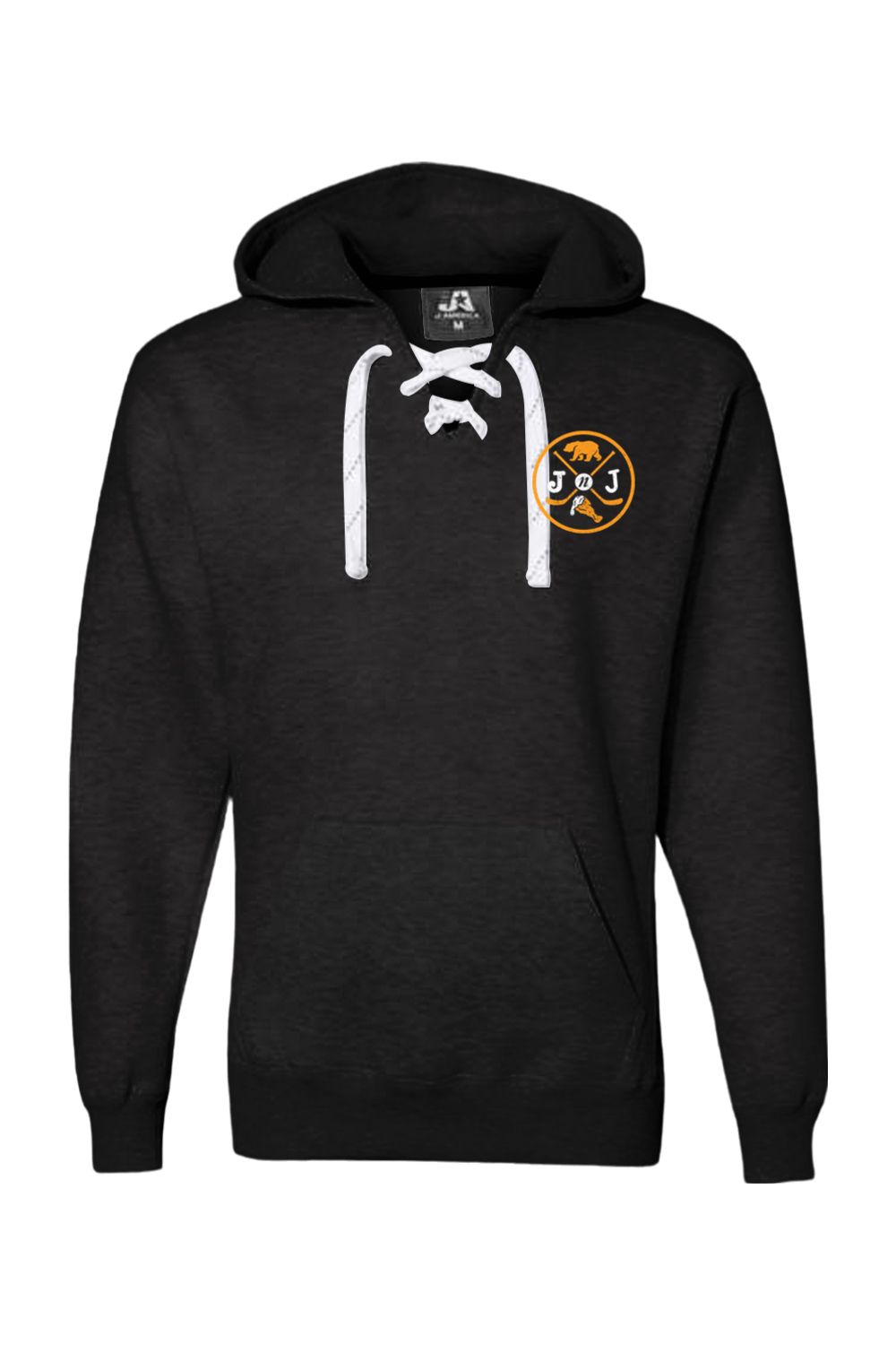 Jake n JOES Bear Wing Lace Hooded Sweatshirt Left Chest