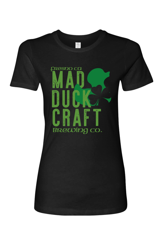 Mad Duck St. Patty's Lucky Duck Cotton Women's T-Shirt