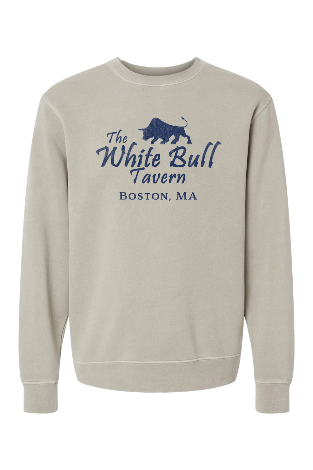 The White Bull Pigment-Dyed Crewneck Sweatshirt