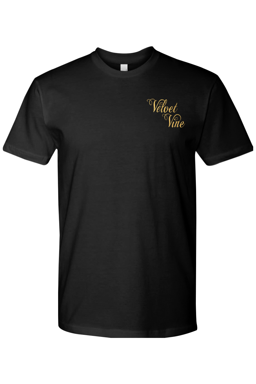 Velvet Vine Gold Logo Premium Fit Cotton T-Shirt - Unisex