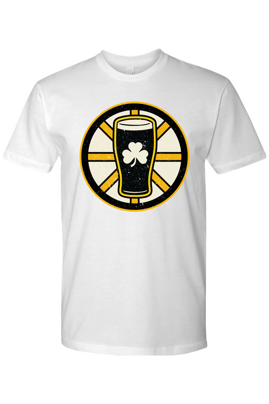 Beer, Hockey, Black & Gold T-Shirt