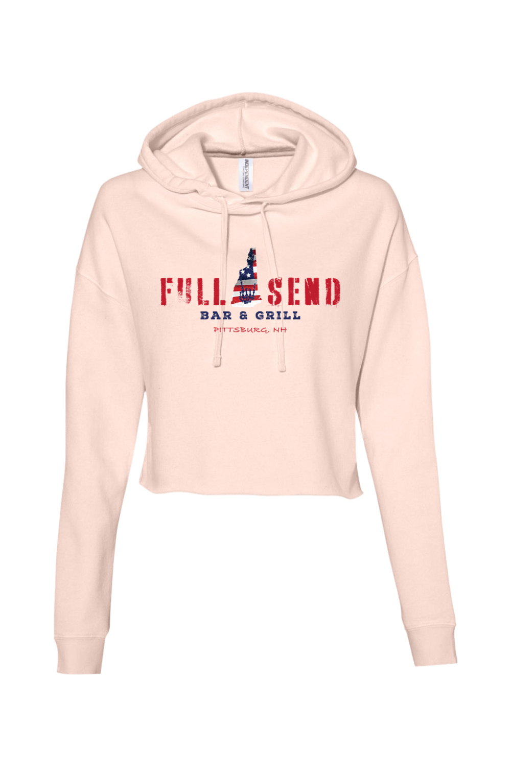 Full Send Red, White & Blue Women’s Cropped Hoodie