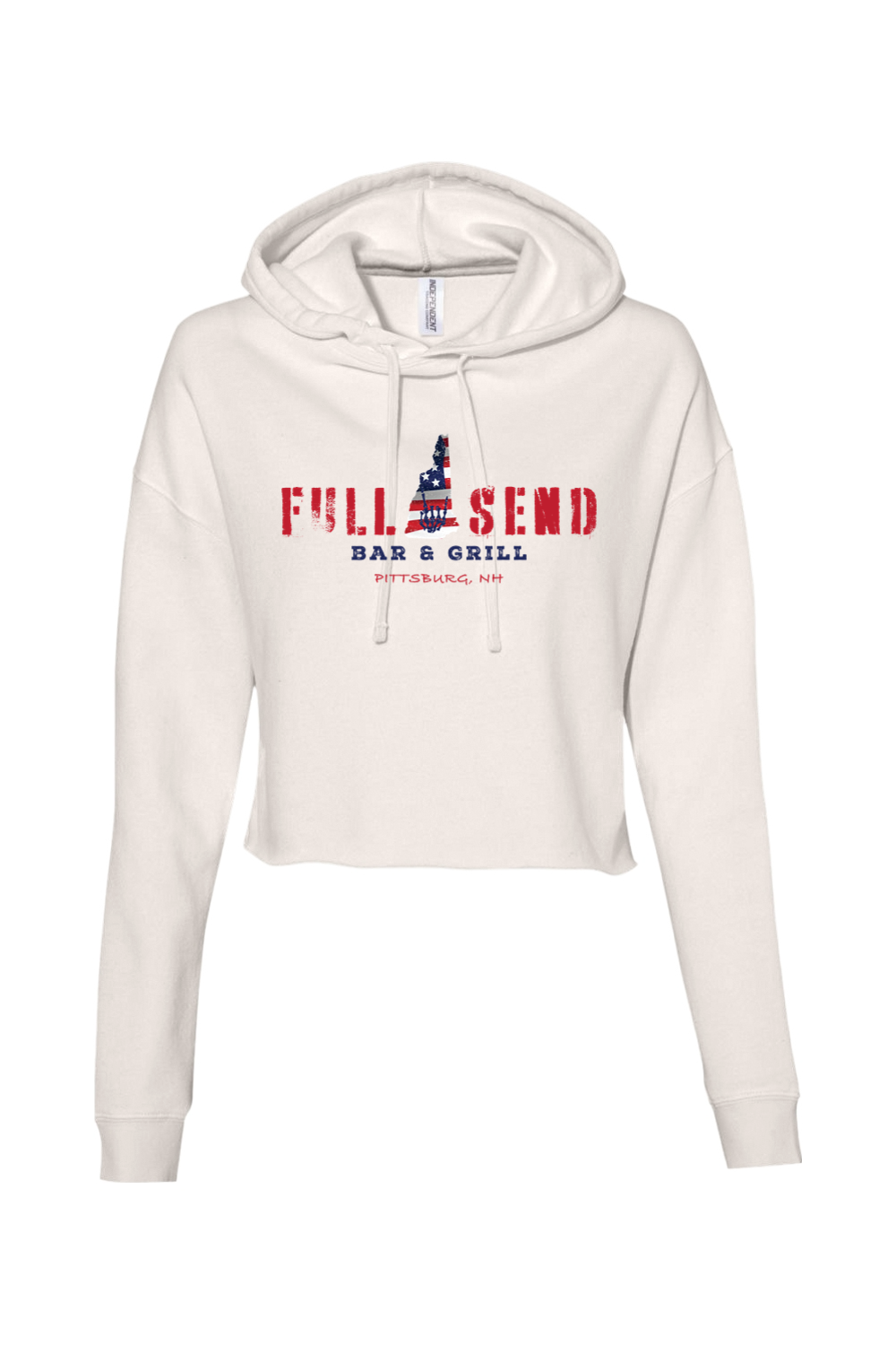 Full Send Red, White & Blue Women’s Cropped Hoodie