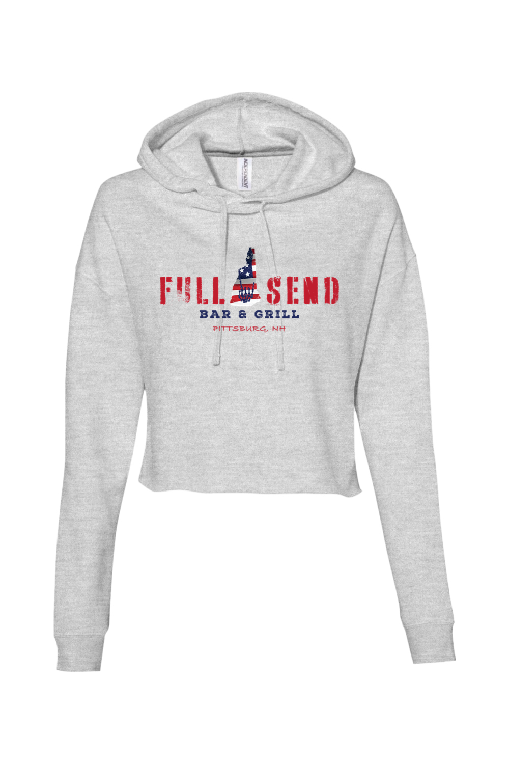 Full Send Red, White & Blue Women’s Cropped Hoodie