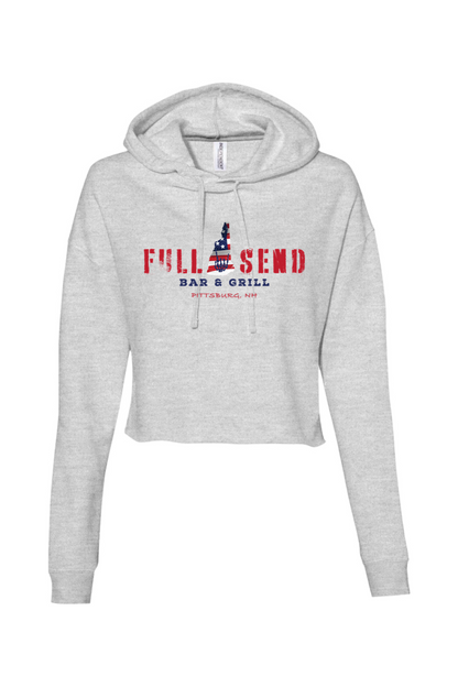 Full Send Red, White & Blue Women’s Cropped Hoodie