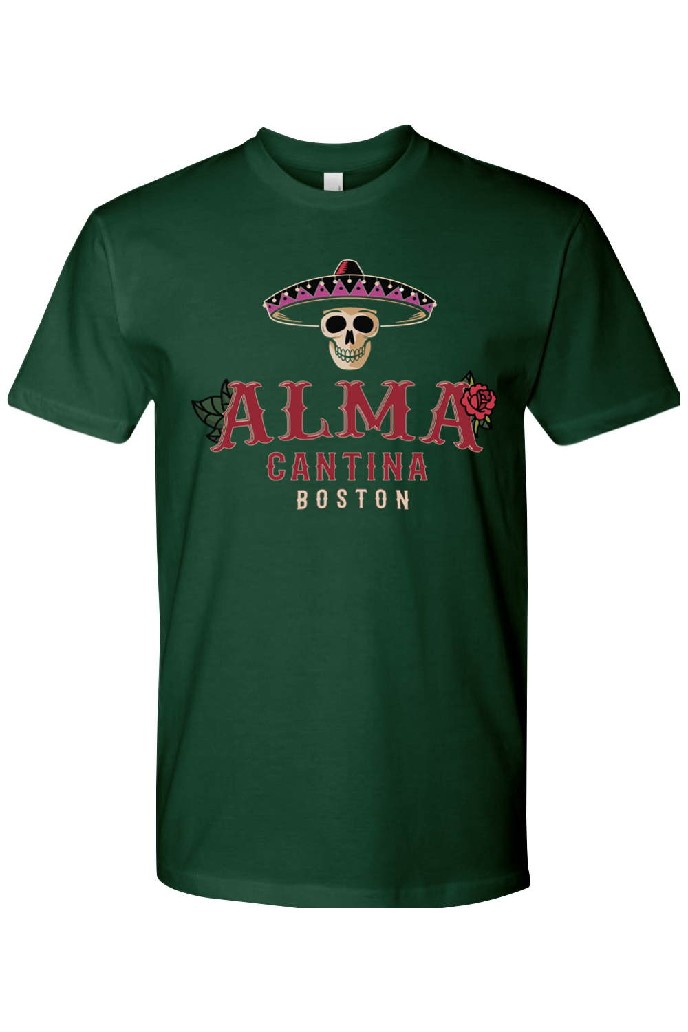 Alma Cantina Unisex Cotton Crew Tee - Alma Rose