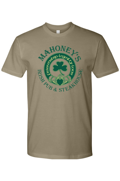 Mahoney's Irish Pub Green Logo Unisex Fitted Crewneck Tee