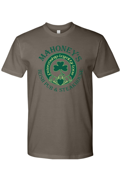Mahoney's Irish Pub Green Logo Unisex Fitted Crewneck Tee