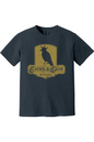 Crown & Crow in Gold Distressed Unisex Garment-Dyed T-shirt