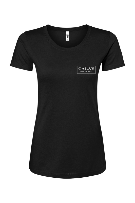 Staff Uniform - Cala's Women's Cotton Blend T-Shirt - Grateful By The Sea