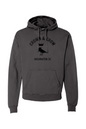 Crown and Crow Black Original Logo - Unisex Garment-Dyed Hoodie