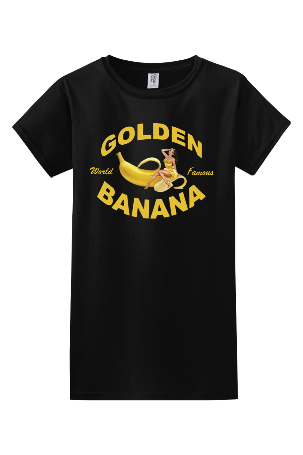 Golden Banana Cotton T-Shirt - Women's