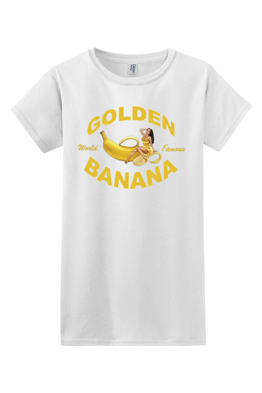 Golden Banana Cotton T-Shirt - Women's