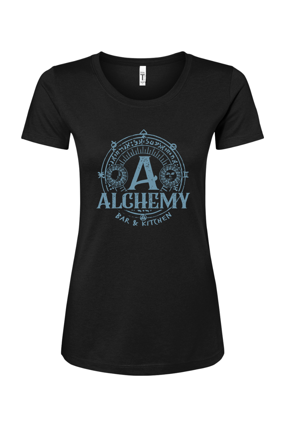 Staff Uniform - Alchemy Blue Logo Women's Cotton Blend T-Shirt