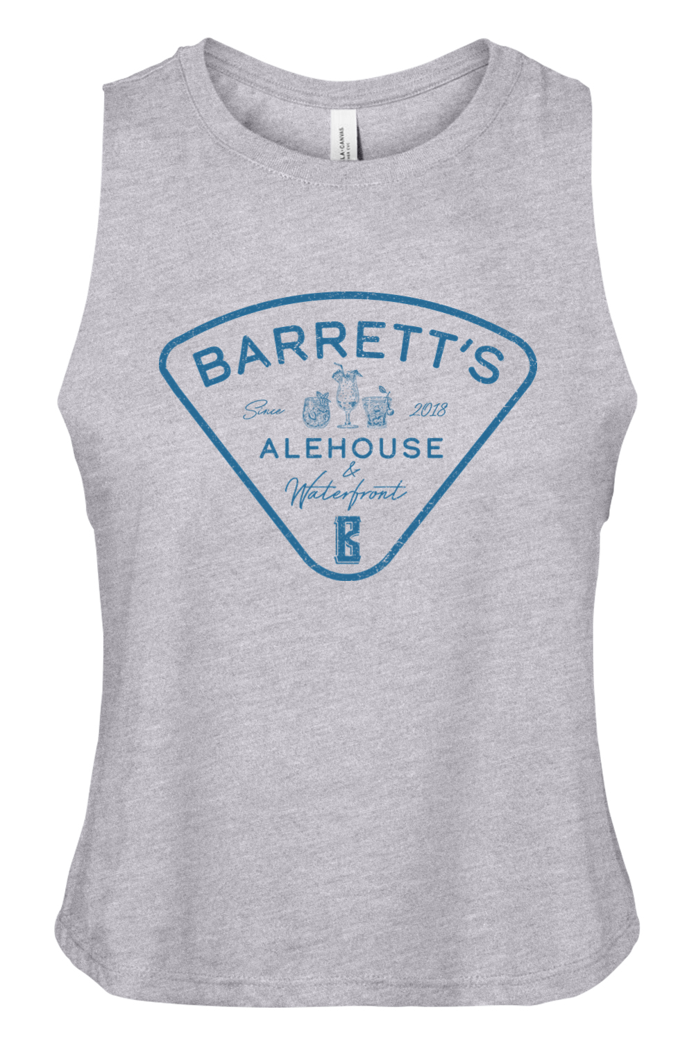 Barrett's Alehouse and Waterfront Women's Racerback Cropped Tank