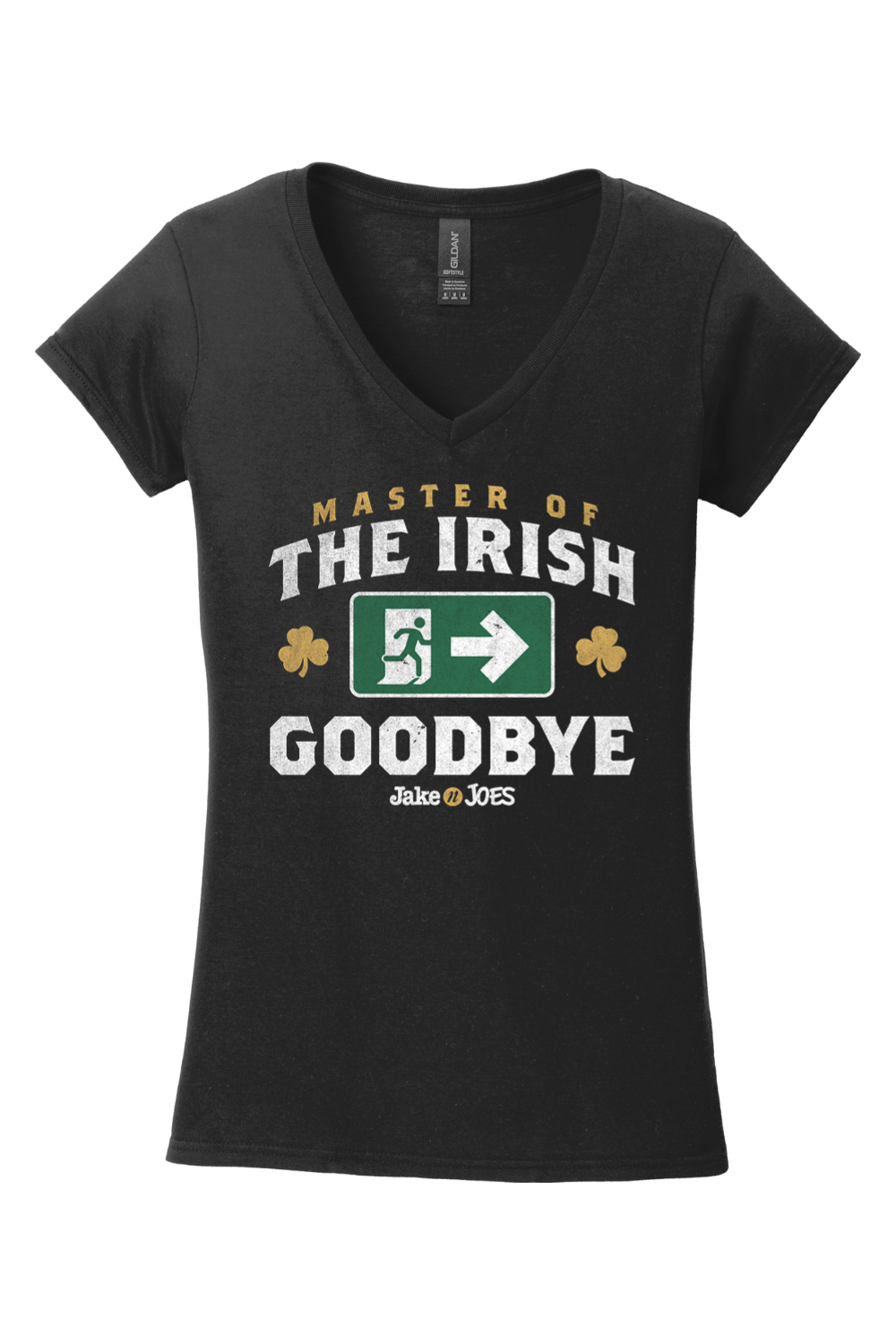 Jake n JOES Master of the Irish Goodbye Cotton Women's V-Neck T-Shirt