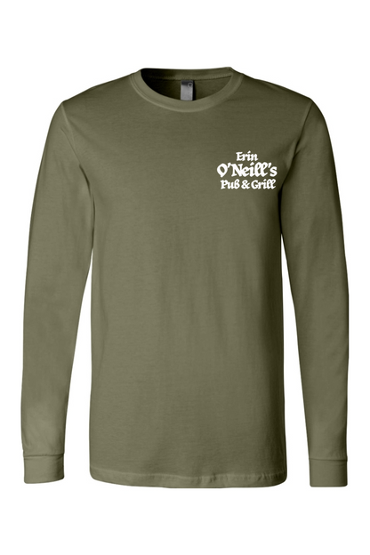 Erin O'Neill's Pub & Grill Sketch - Dark Colored Long Sleeve T-Shirt - Unisex