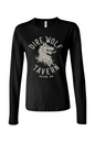 Staff Uniform - Dire Wolf Tavern Full Logo Long Sleeve Cotton T-Shirt - Women's