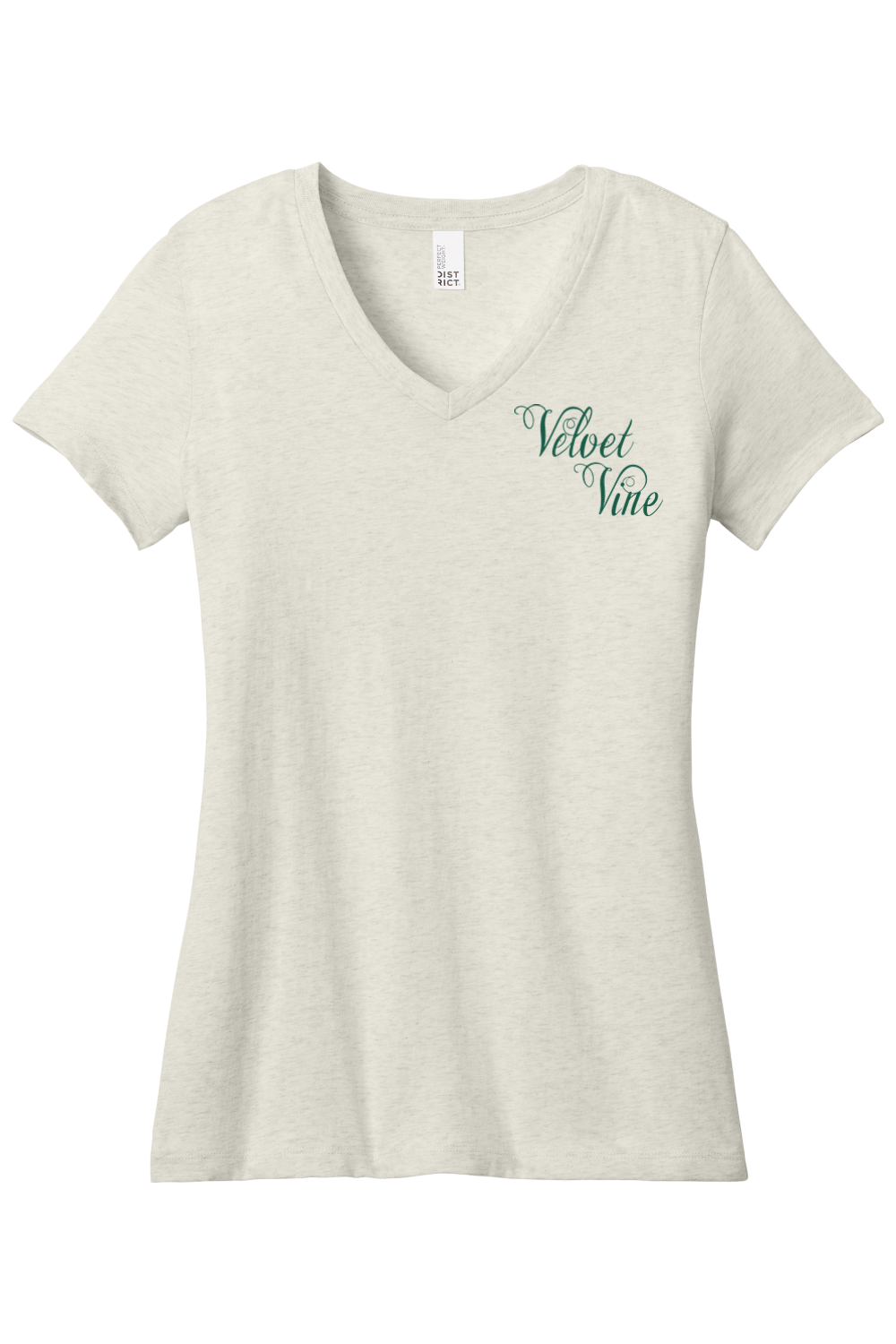 Velvet Vine Green Logo V-Neck T-Shirt - Women's