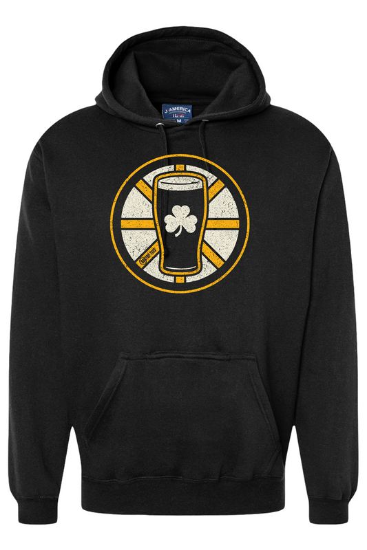 Beer, Hockey, Black & Gold Tailgate Unisex Hoodie